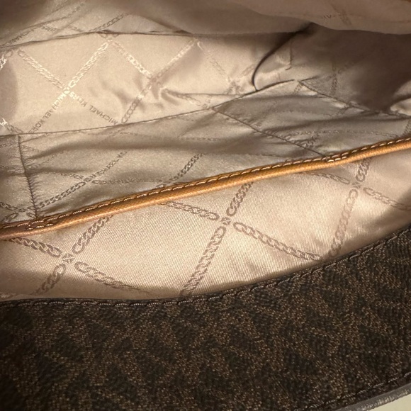 NWOT Michael Kors Camel & Black Purse - Picture 6 of 6